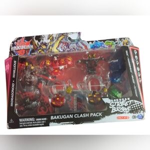 Bakugan Street Brawl Clash Pack Action Figure Set Brand New.